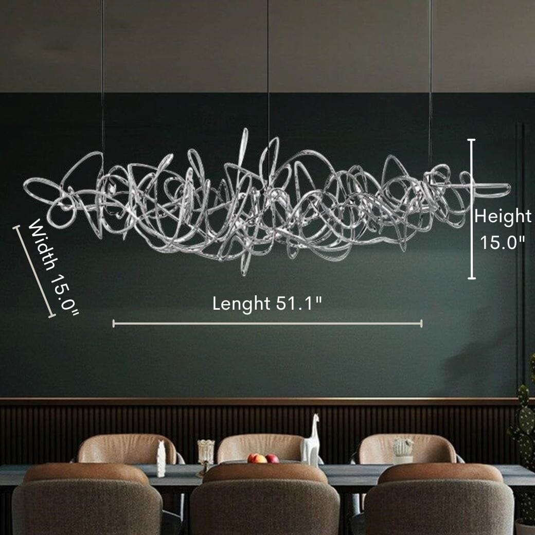 Ball of Yarn LED Chandelier - ZENDUCE - Illuminate Your Space
