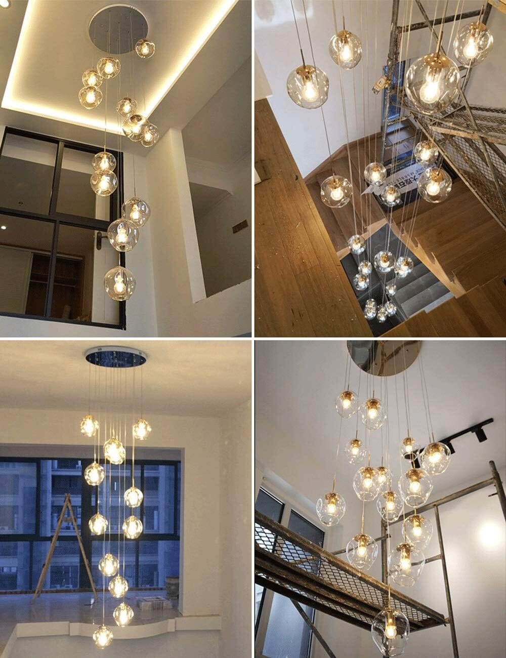 Elios - ZENDUCE - Blue / 6 Lights: D11.8″ × H118.1″ (D30 cm × H300 cm) / Cool white