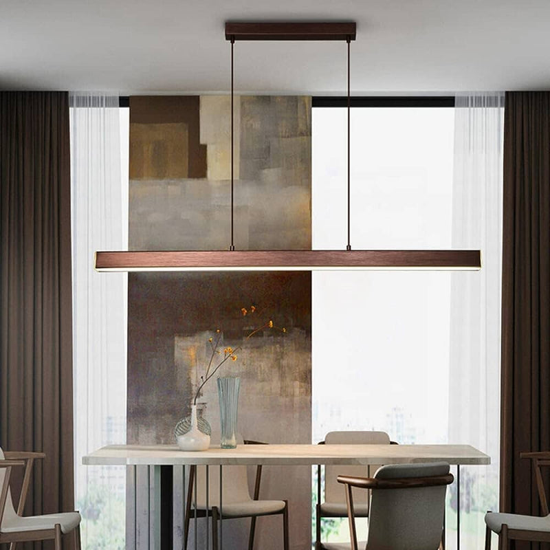 Sleek Linear Dimmable Pendant Light - Arctic Block by ZENDUCE