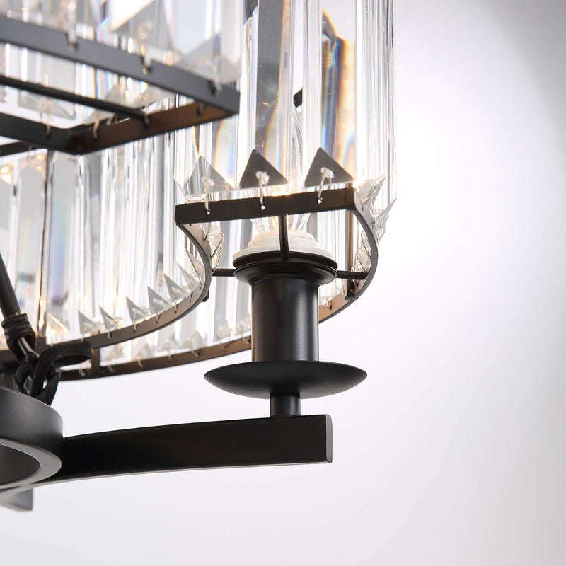 Rustic Crystal Chandelier - Illuminate Your Ambiance