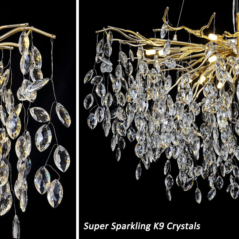 Modern Crystal Chandelier - ZENDUCE - Tillow Collection