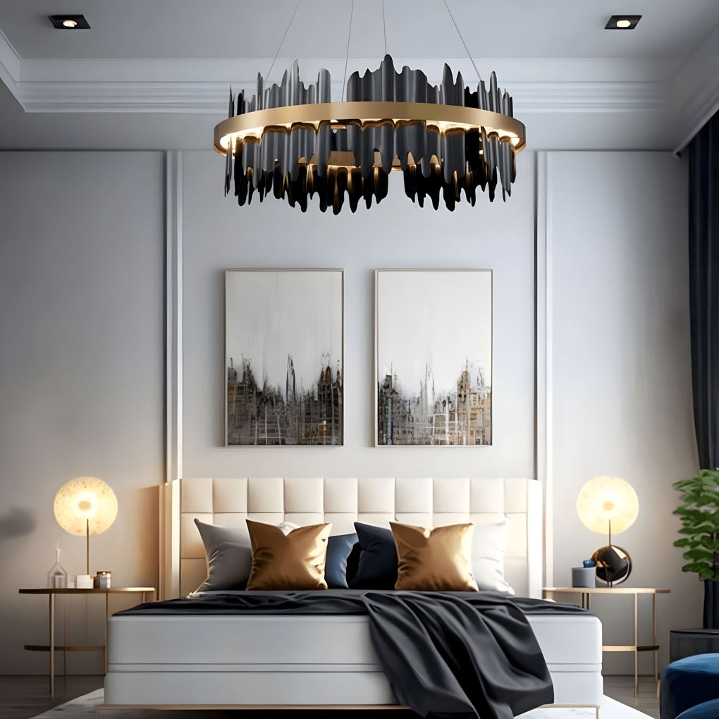 Cryptic LED Strips Chandelier - Illuminate Your Home
