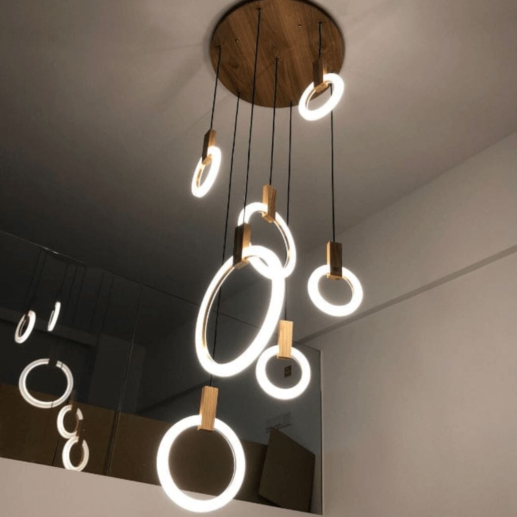 Ring Pendant Lights | Halo Rings Chandelier | ZENDUCE