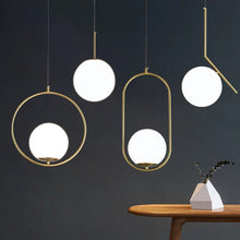 ADORN-Minimalist Nordic Glass Pendant Light-ZENDUCE