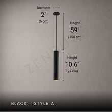 AERIS-Minimalist Cylindrical LED Downlight Pendant-ZENDUCE