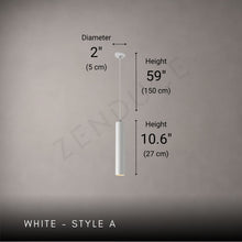 AERIS-Minimalist Cylindrical LED Downlight Pendant-ZENDUCE