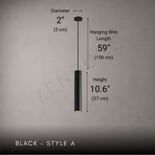 AERIS-Minimalist Cylindrical LED Downlight Pendant-ZENDUCE