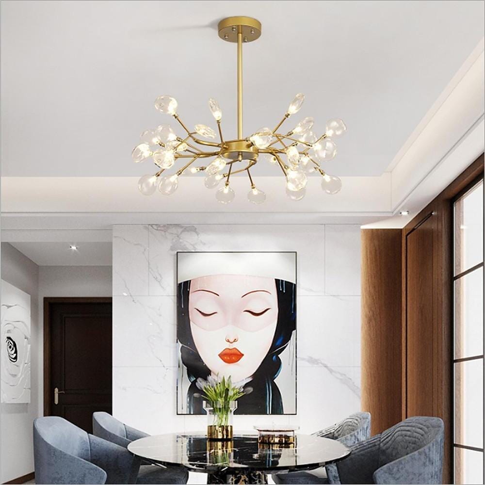 AILAN (OPEN BOX)-LED Firefly Sputnik Chandelier-ZENDUCE
