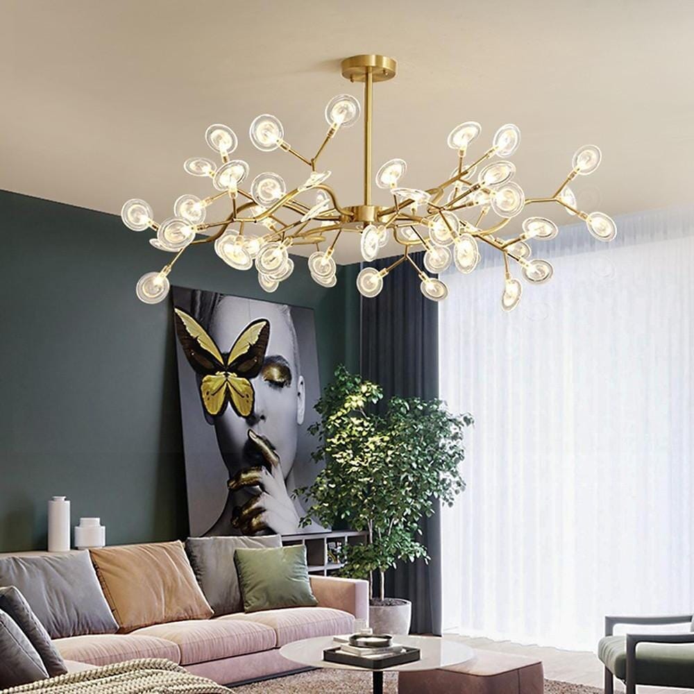 AILAN (OPEN BOX)-LED Firefly Sputnik Chandelier-ZENDUCE