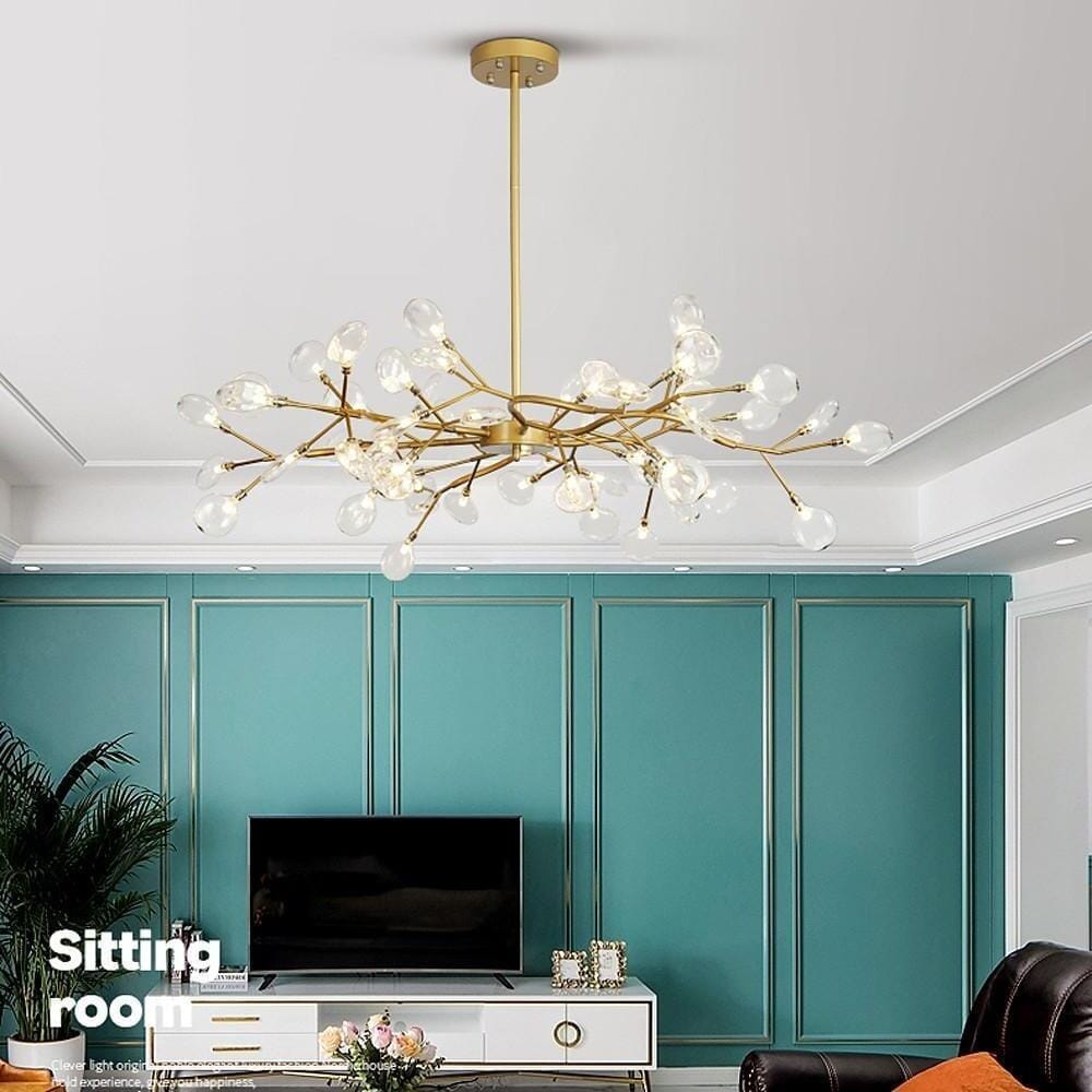 AILAN (OPEN BOX)-LED Firefly Sputnik Chandelier-ZENDUCE