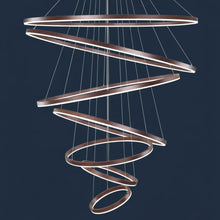 ALINA-Steel Circular Hanging Chandelier-ZENDUCE