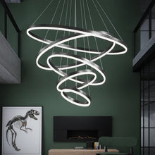 ALINA-Steel Circular Hanging Chandelier-ZENDUCE