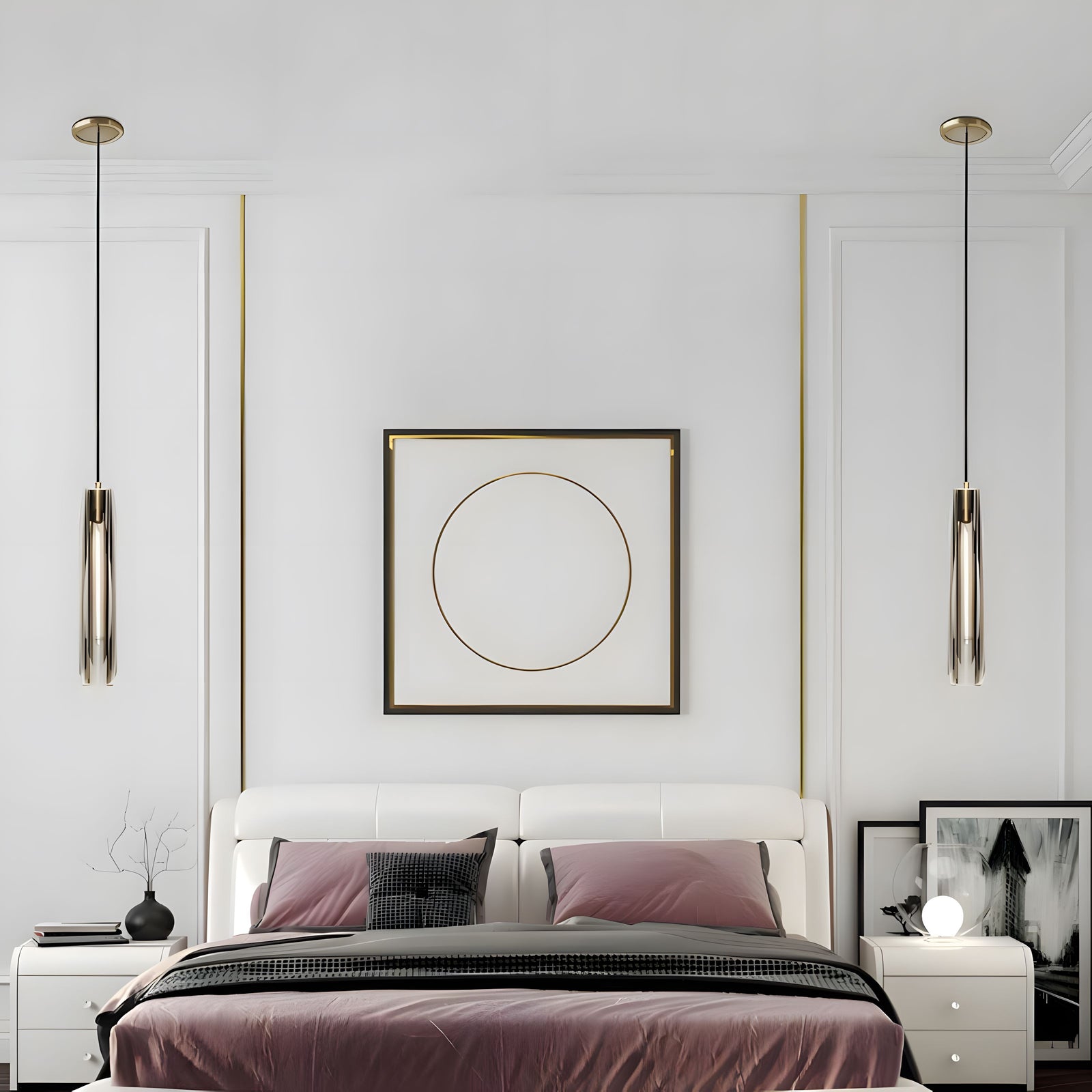 ALLEVA (OPEN BOX)-Rod Light Elegant Post-Modern Pendant Light-ZENDUCE