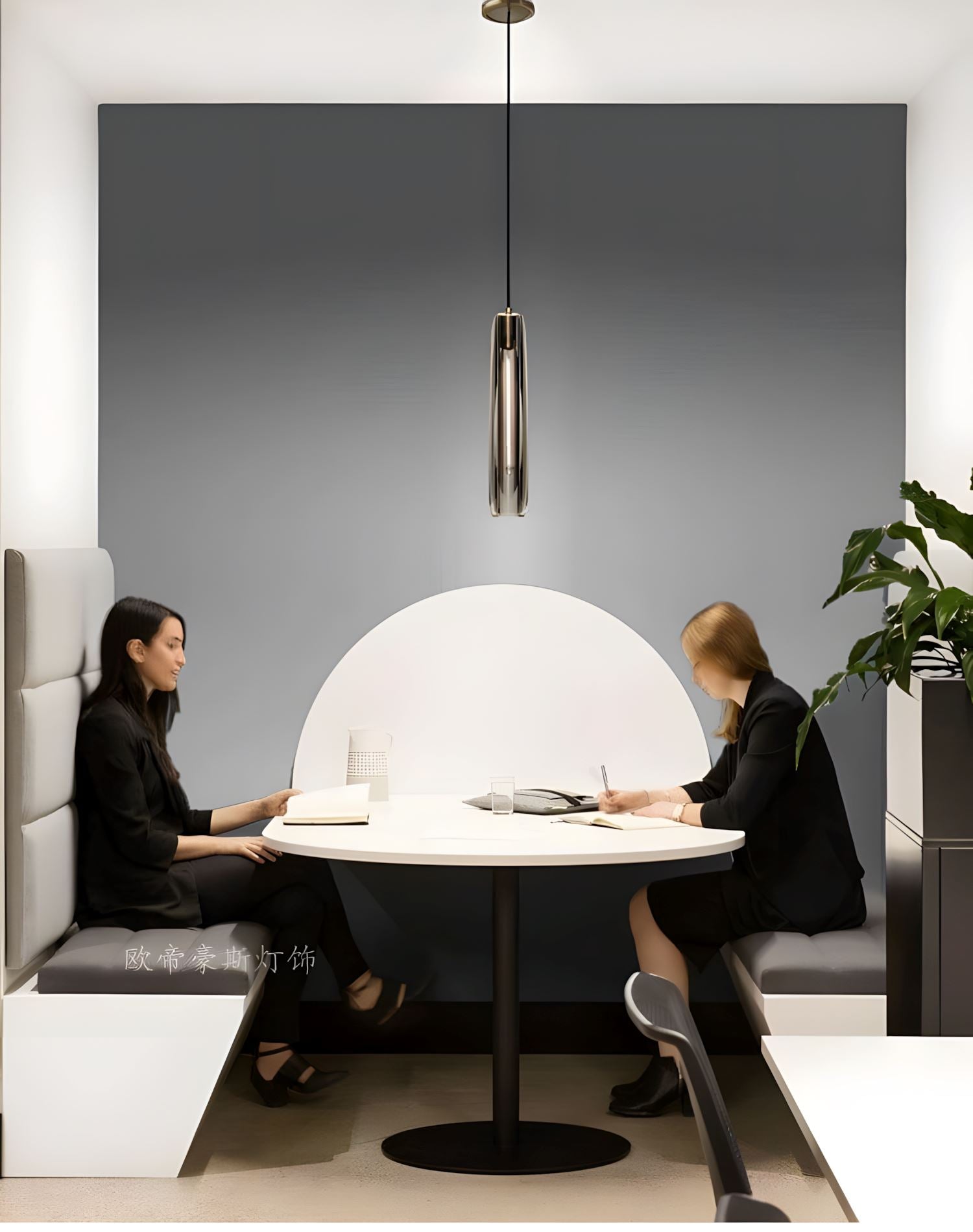 ALLEVA - ZENDUCE - Dia 7cm x H 38cm ( Dia 2.8'' x H 15'') / Smoke / Warm White (3000K)