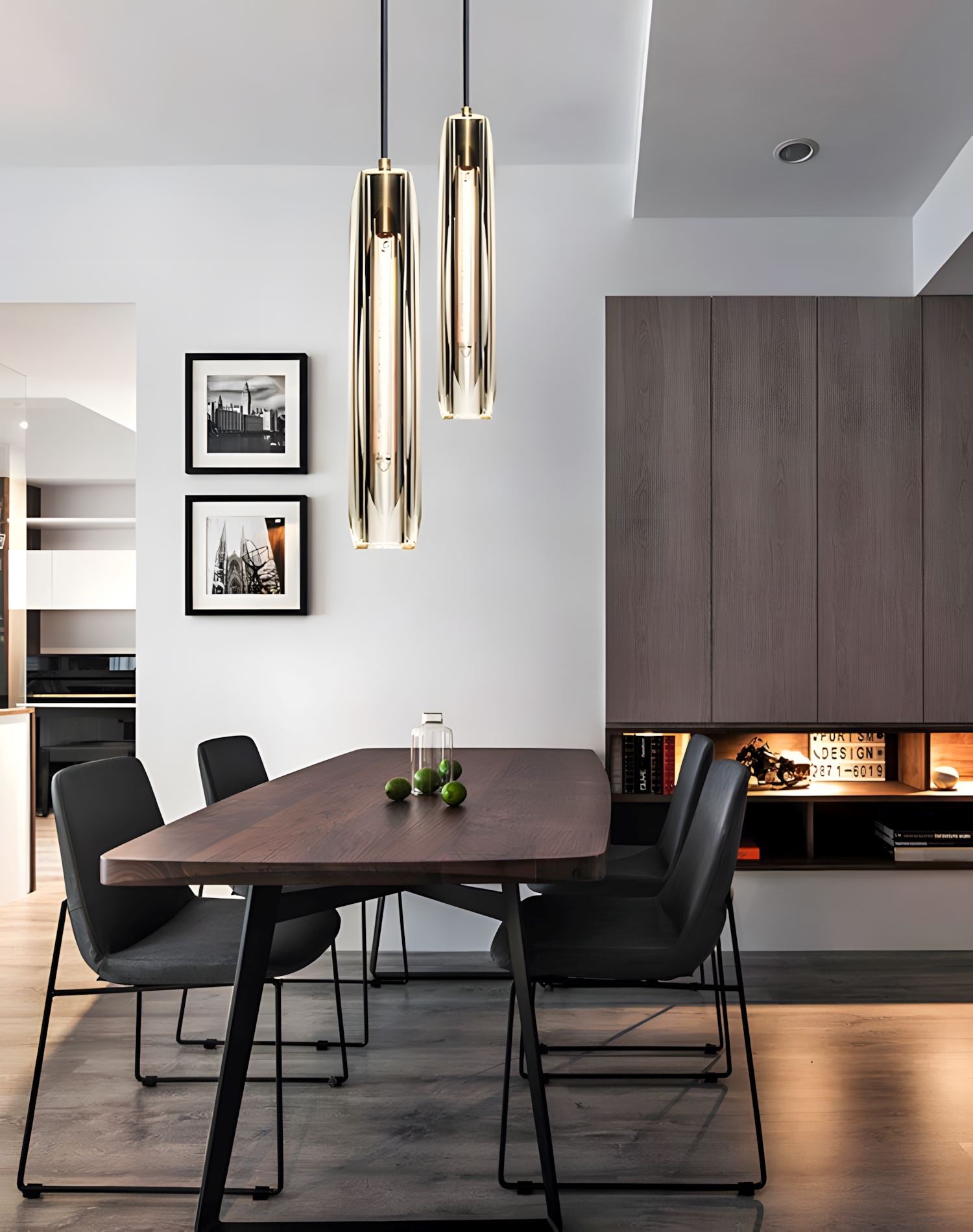 ALLEVA - ZENDUCE - Dia 7cm x H 38cm ( Dia 2.8'' x H 15'') / Smoke / Warm White (3000K)