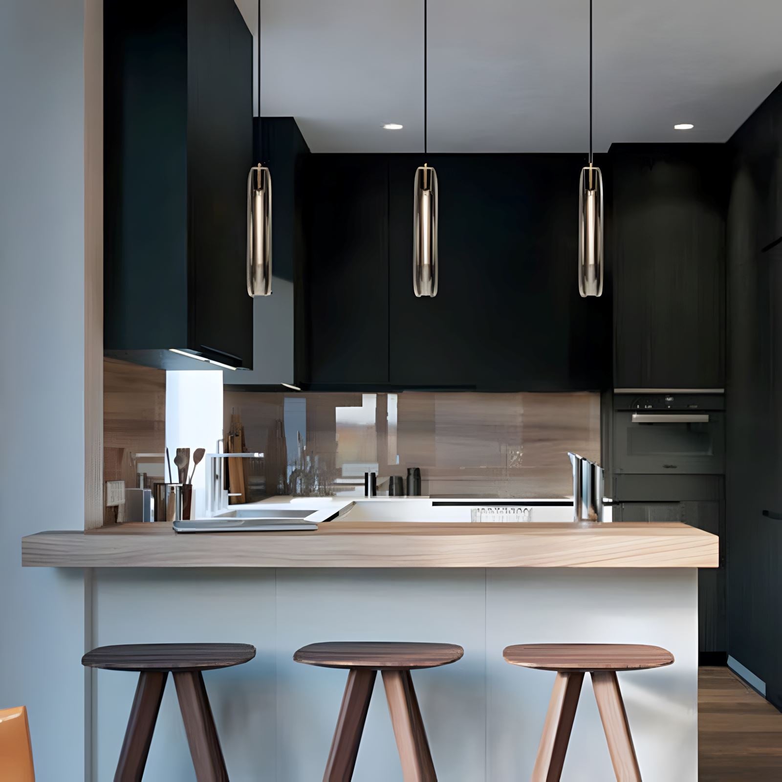 ALLEVA - ZENDUCE - Dia 7cm x H 38cm ( Dia 2.8'' x H 15'') / Smoke / Warm White (3000K)