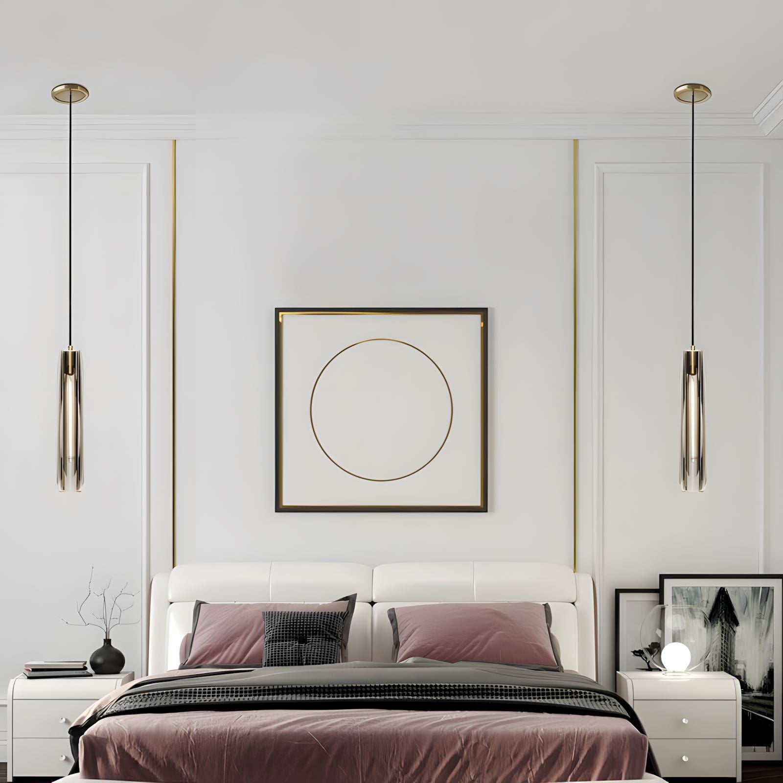 ALLEVA - ZENDUCE - Dia 7cm x H 38cm ( Dia 2.8'' x H 15'') / Smoke / Warm White (3000K)