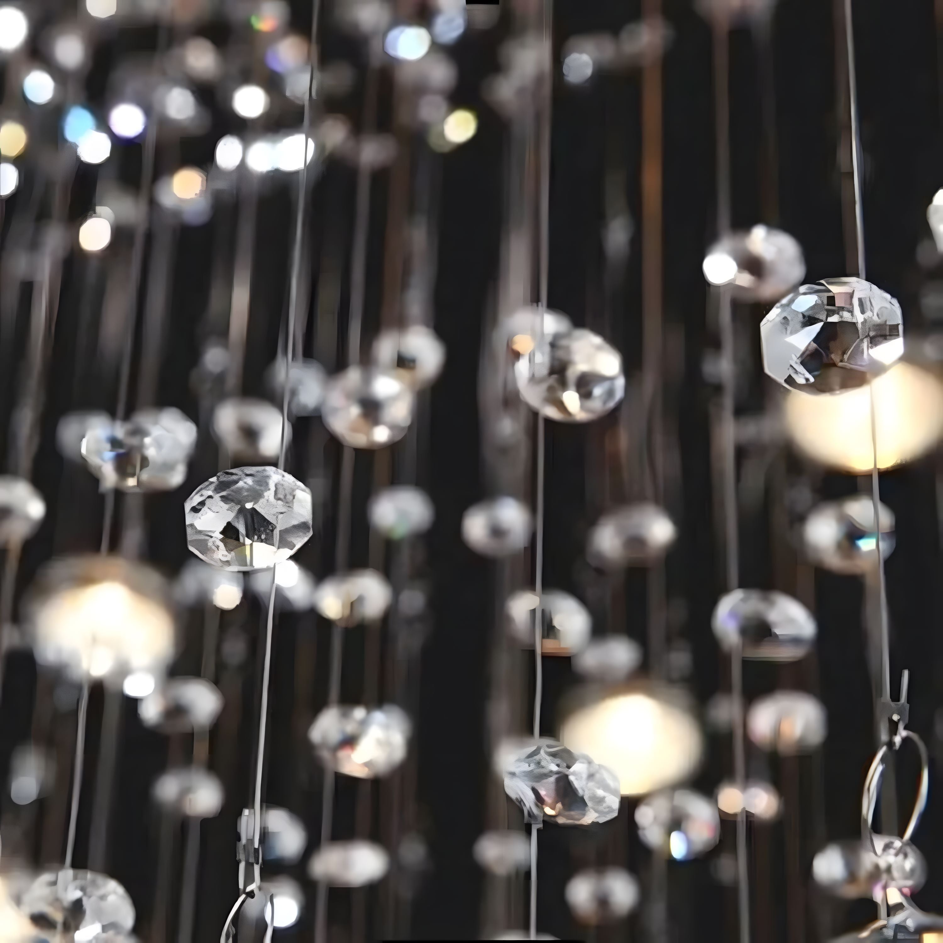 ANYA-Pyramid Crystal Ceiling Light-ZENDUCE