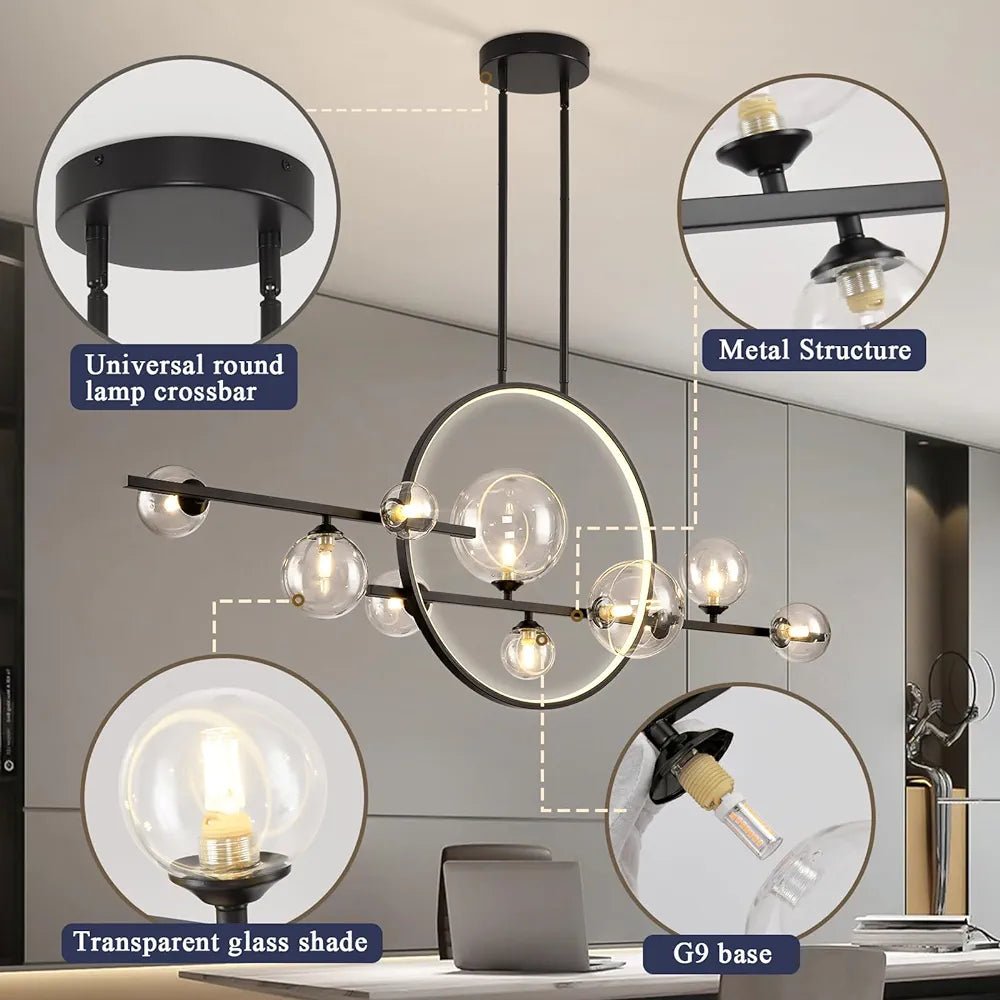 ARCHIPELAGO - ZENDUCE - 39.8" - 7 Heads Black / Cold White / Dimmable