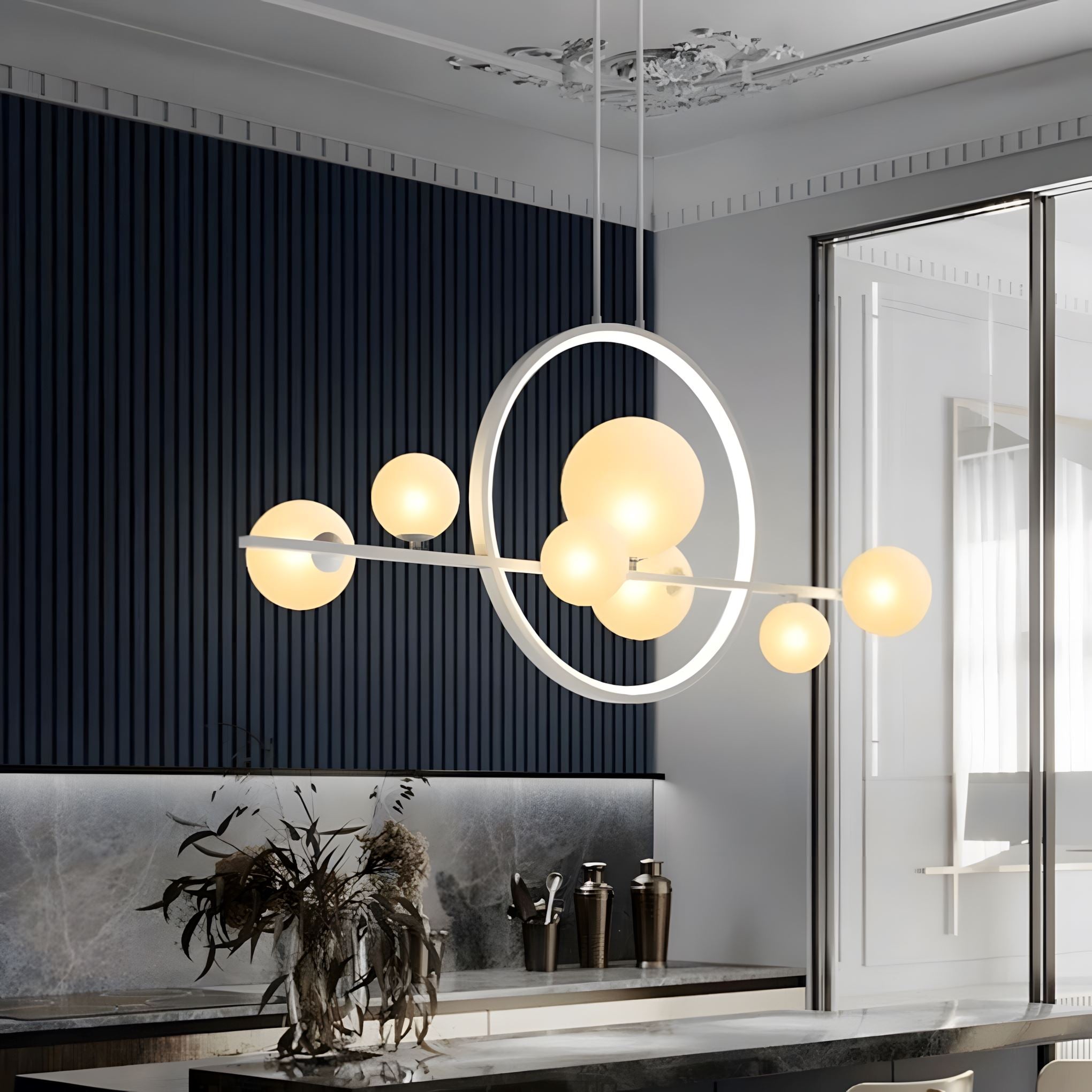 ARCHIPELAGO - ZENDUCE - 39.8" - 7 Heads Black / Cold White / Dimmable