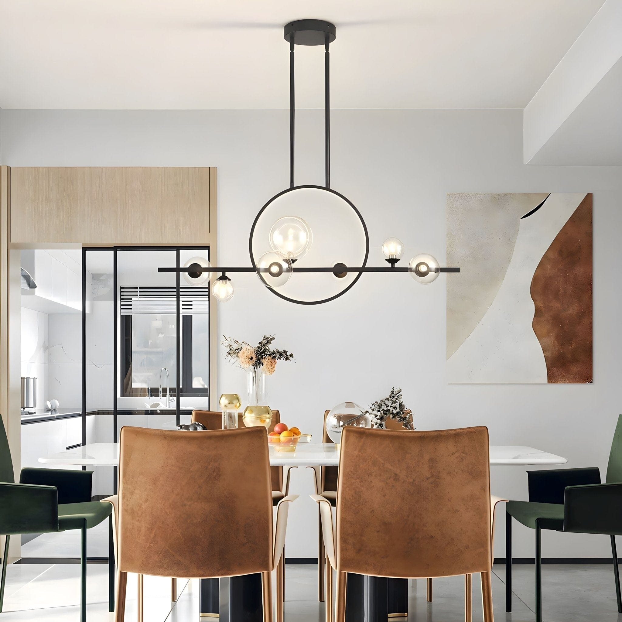 Archipelago Nordic Modern Hanging Glass Ball Chandelier | ZENDUCE