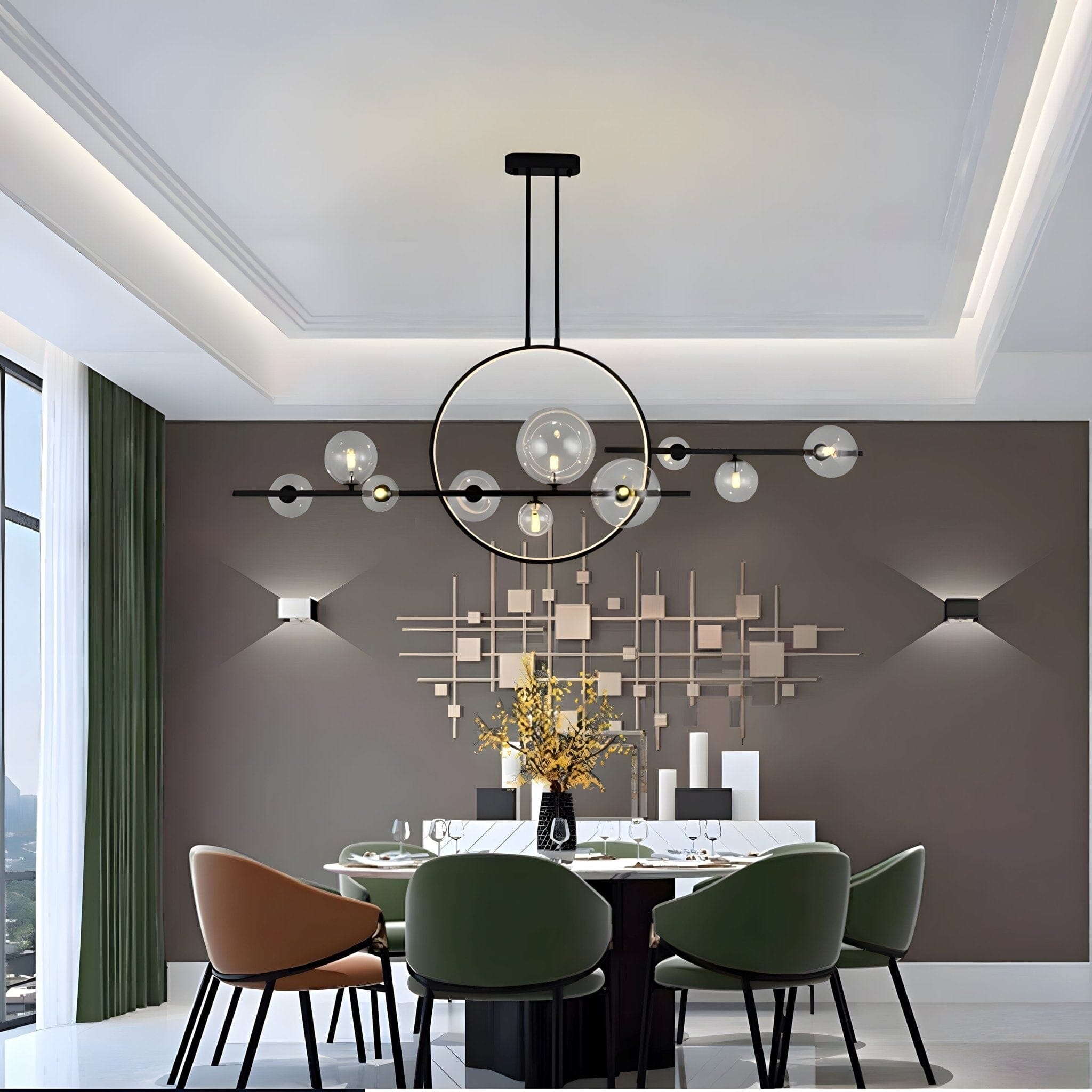 ARCHIPELAGO - ZENDUCE - 39.8" - 7 Heads Black / Cold White / Dimmable