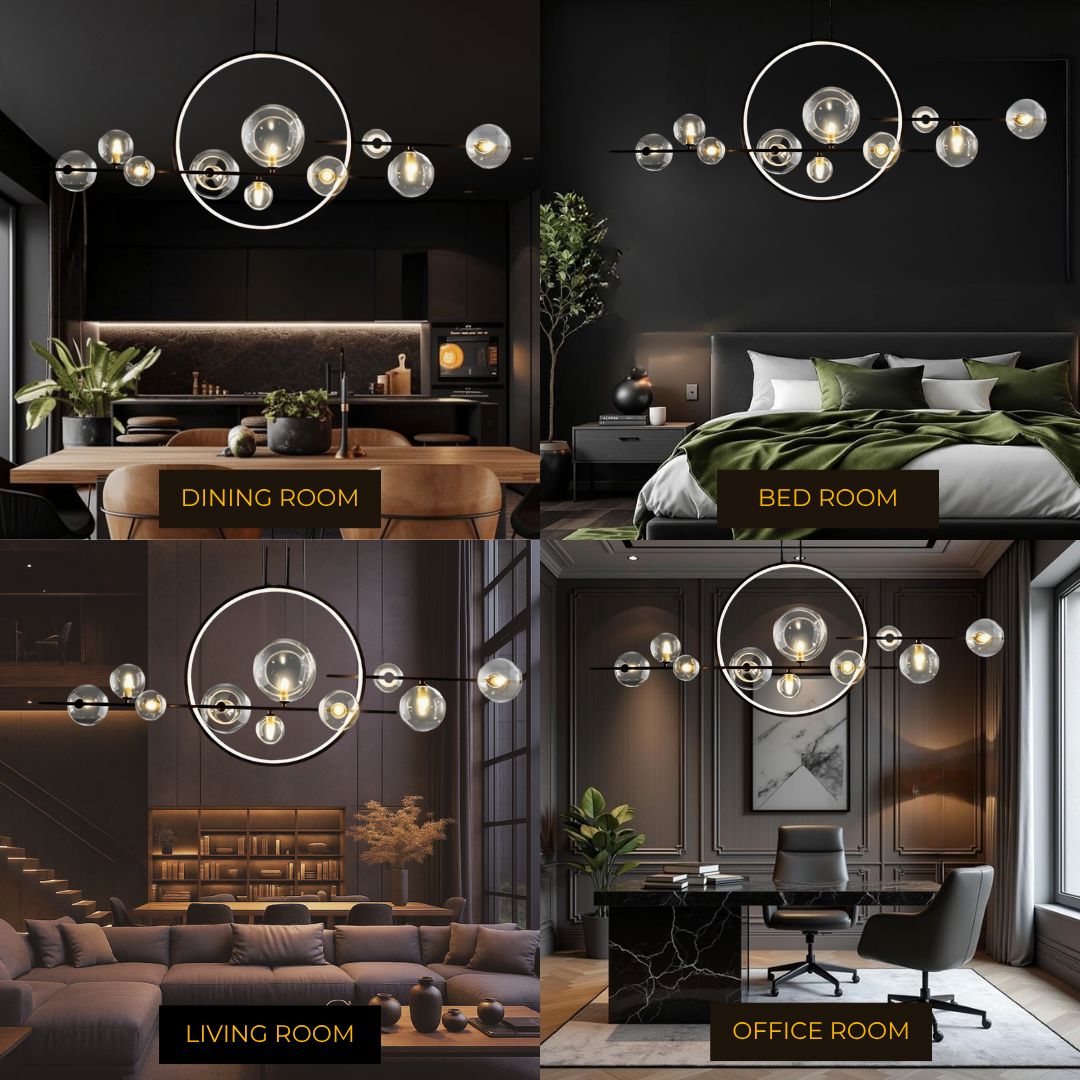 ARCHIPELAGO - ZENDUCE - 39.8" - 7 Heads Black / Cold White / Dimmable