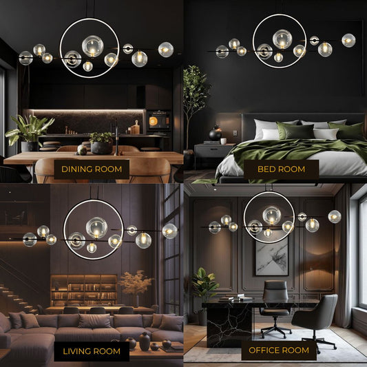 ARCHIPELAGO - ZENDUCE - 39.8" - 7 Heads Black / Cold White / Dimmable