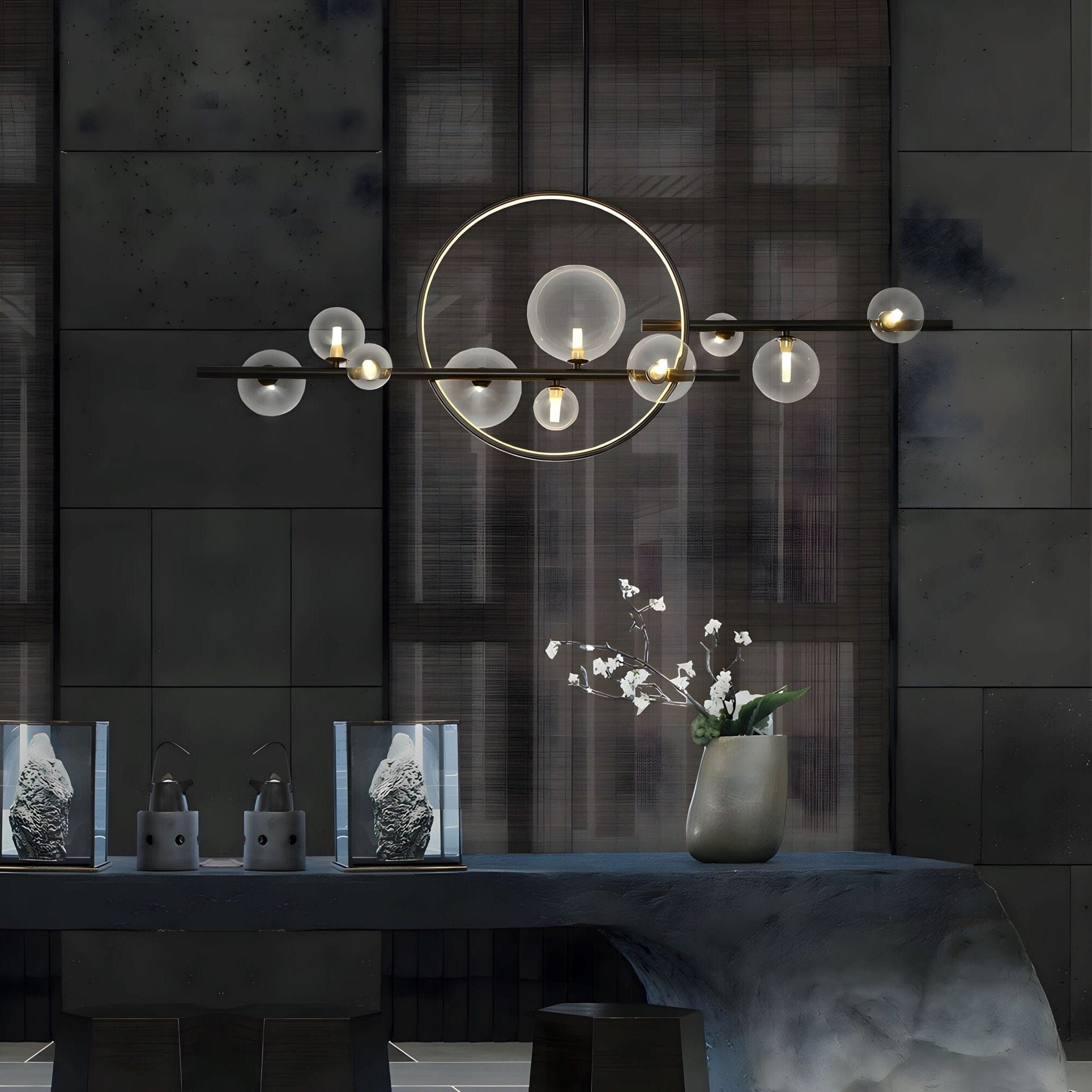 ARCHIPELAGO - ZENDUCE - 39.8" - 7 Heads Black / Cold White / Dimmable