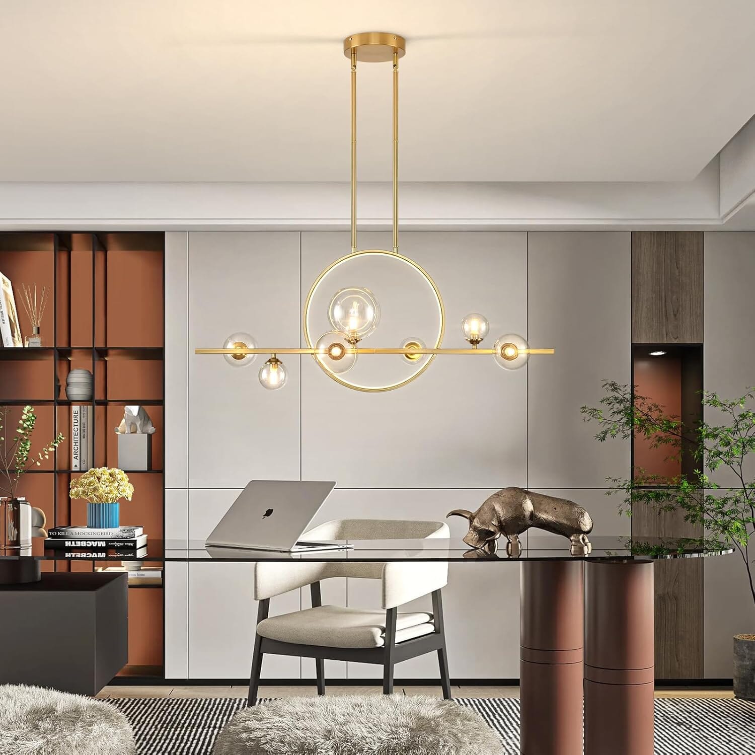 ARCHIPELAGO-Nordic Modern Hanging Glass Ball Chandelier-ZENDUCE