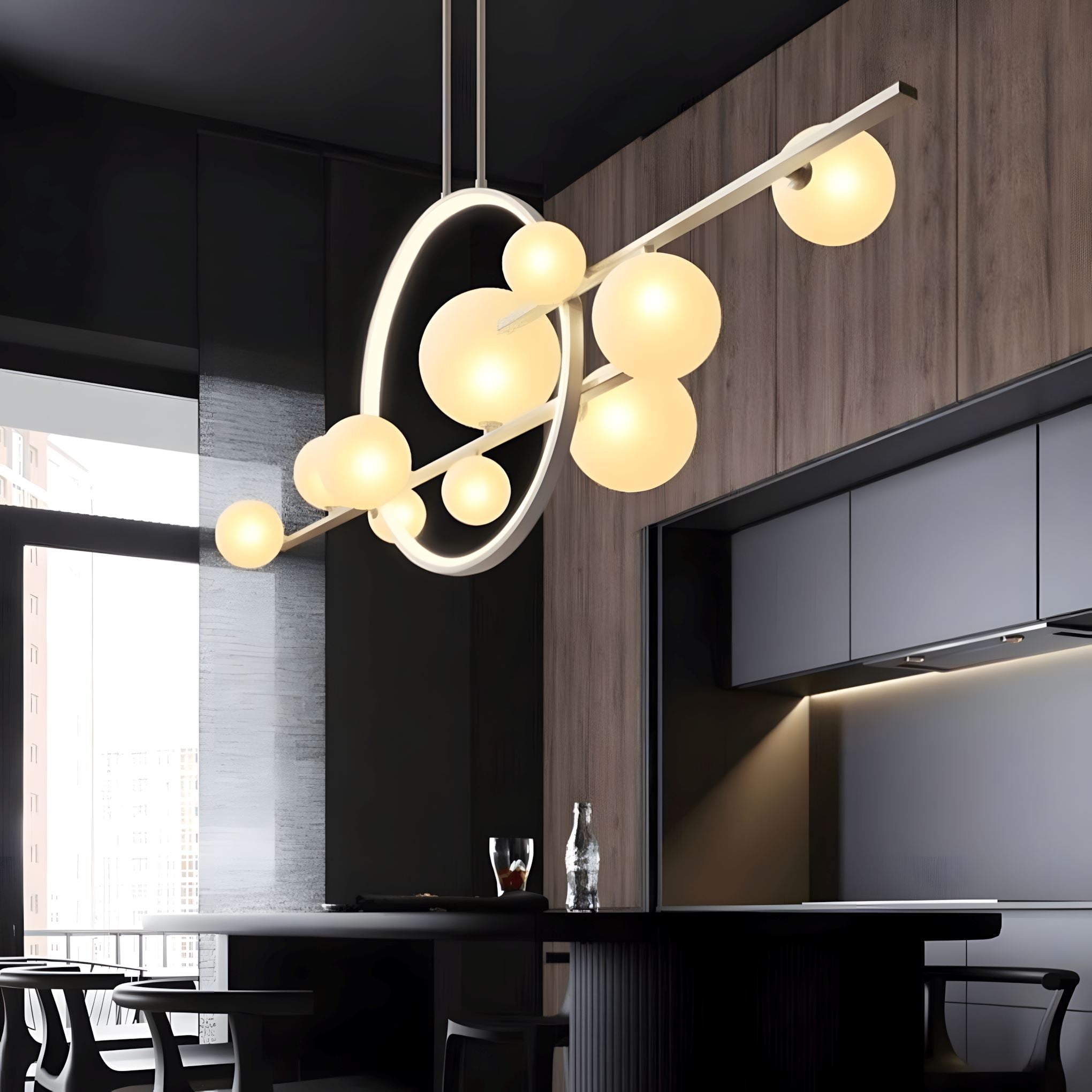 ARCHIPELAGO - ZENDUCE - 39.8" - 7 Heads Black / Cold White / Dimmable