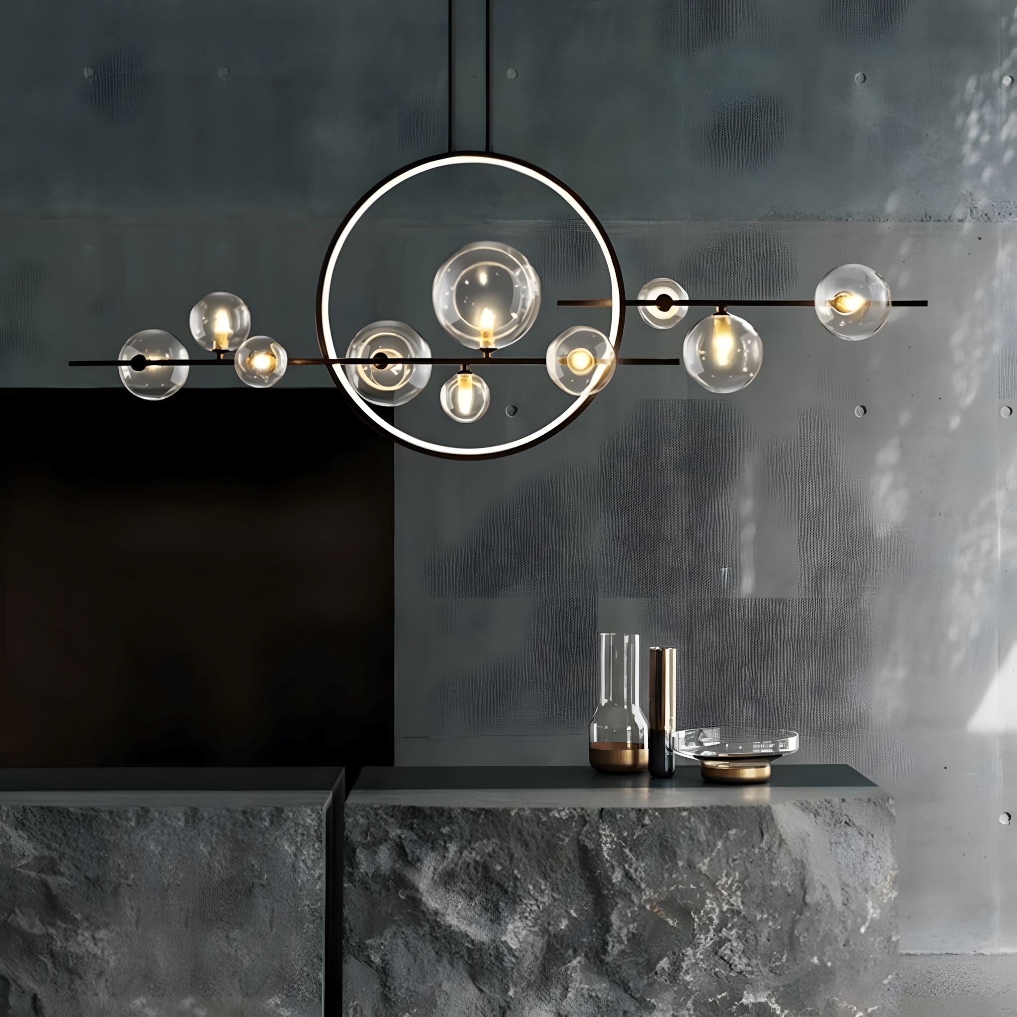 ARCHIPELAGO - ZENDUCE - 39.8" - 7 Heads Black / Cold White / Dimmable