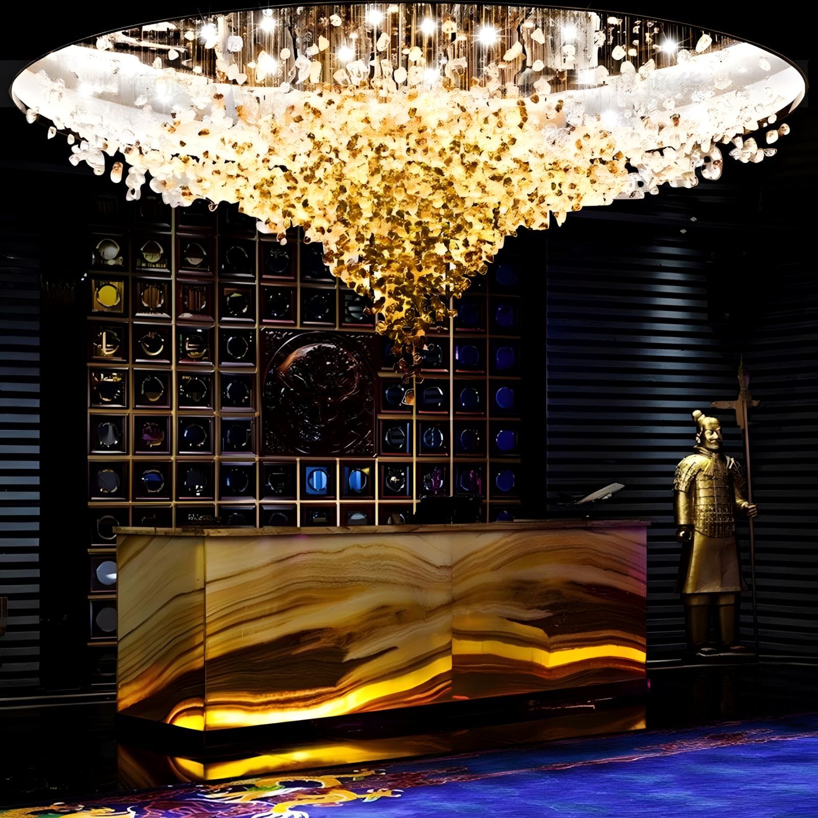 Arctic Centerpiece Loft Crystal Chandelier | ZENDUCE