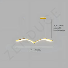 ARIA-Modern Acrylic Linear Chandelier-ZENDUCE