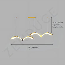ARIA-Modern Acrylic Linear Chandelier-ZENDUCE