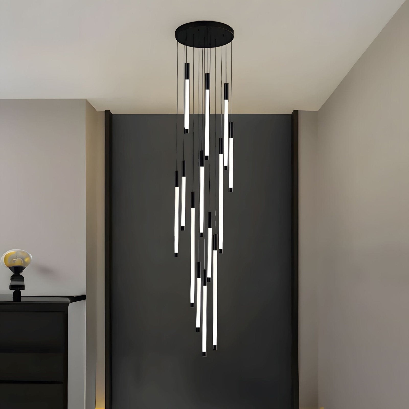 ASTRA - ZENDUCE - Black / 12 Lights / Warm White