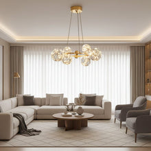 ASTREVA-Modern Dimmable Glass Orb Chandelier-ZENDUCE