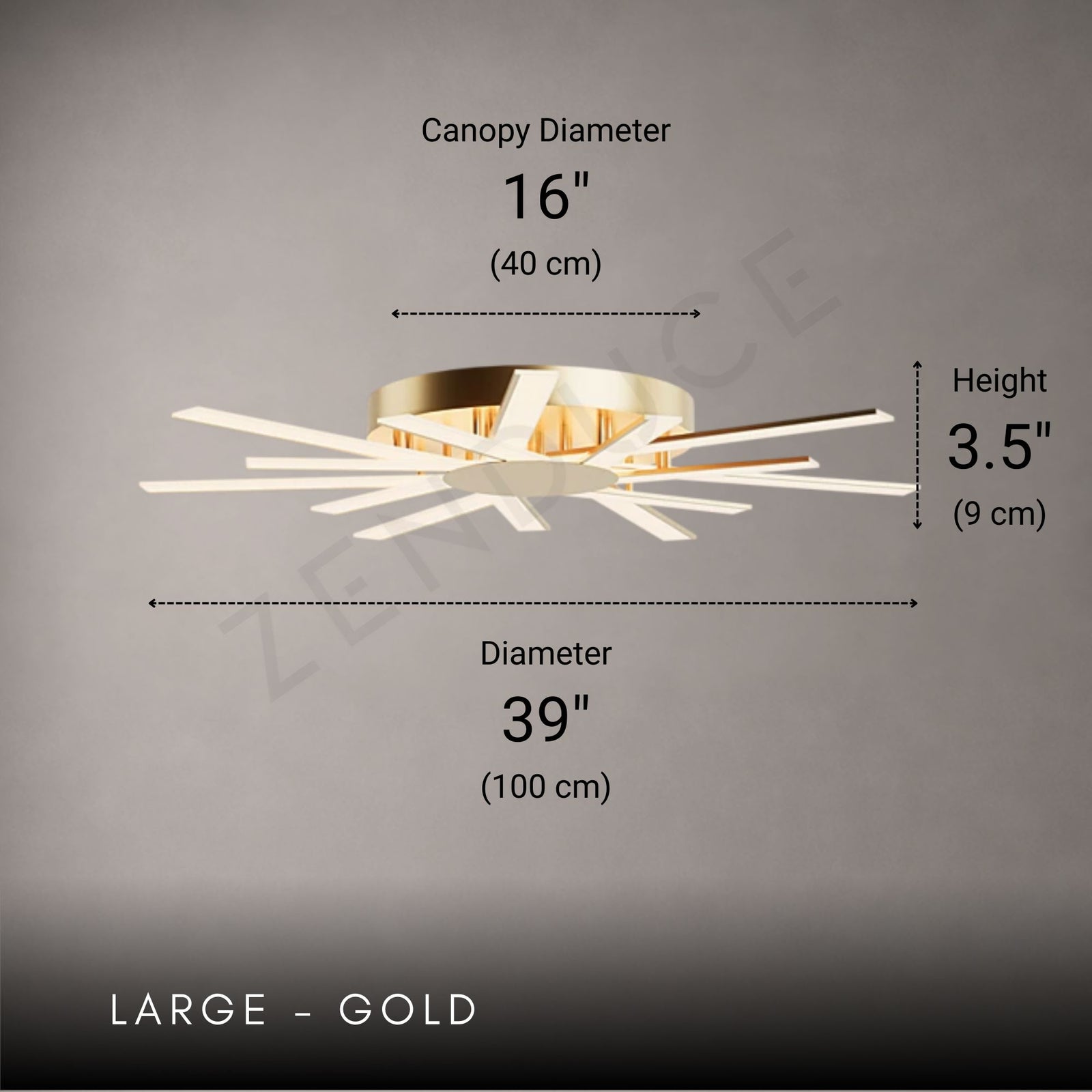 AURASTAR-Modern Flush Mount LED Ceiling Light-ZENDUCE