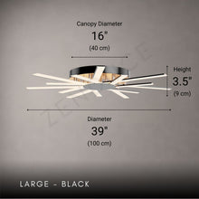 AURASTAR-Modern Flush Mount LED Ceiling Light-ZENDUCE