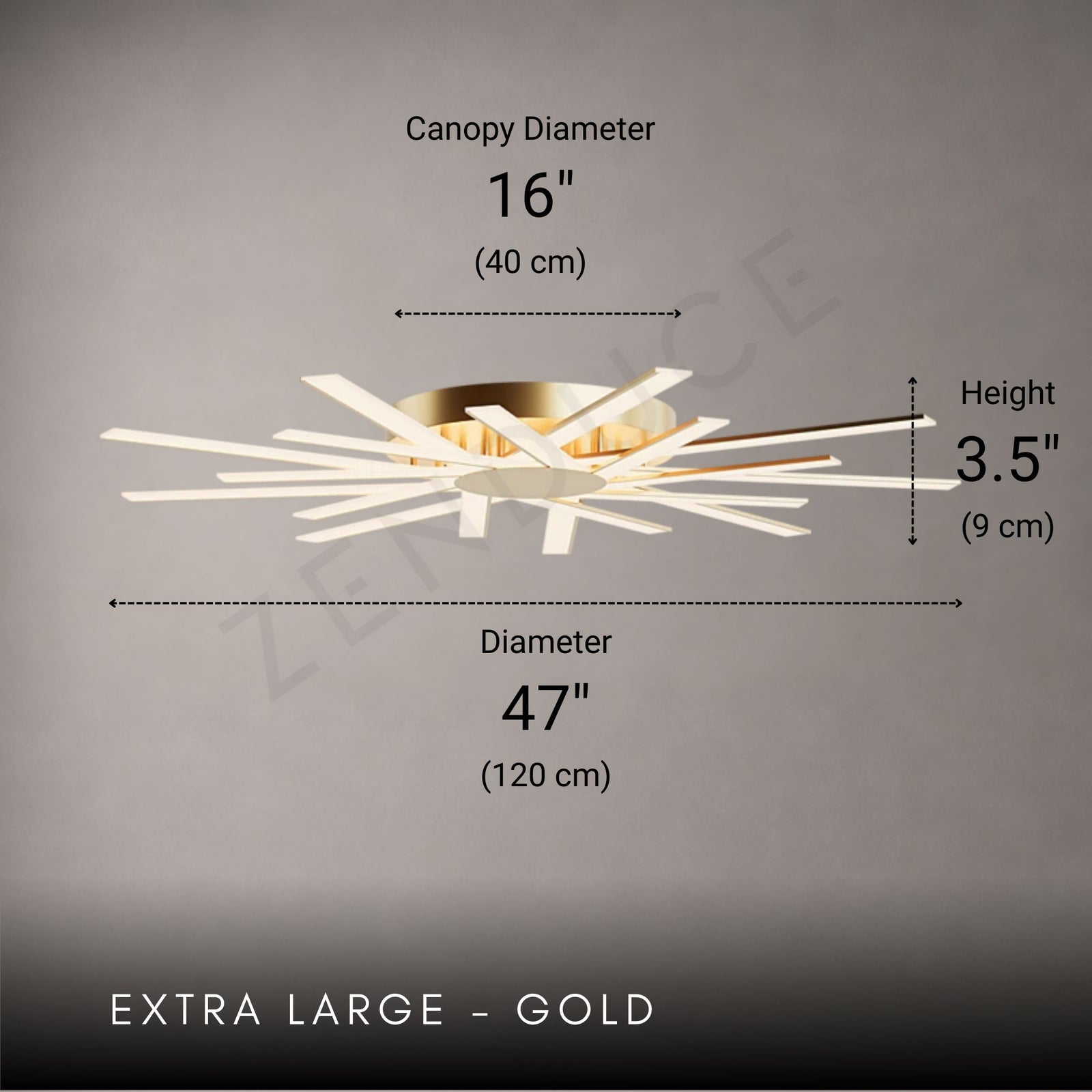 AURASTAR-Modern Flush Mount LED Ceiling Light-ZENDUCE