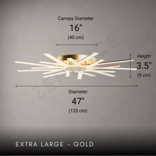 AURASTAR-Modern Flush Mount LED Ceiling Light-ZENDUCE