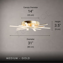 AURASTAR-Modern Flush Mount LED Ceiling Light-ZENDUCE