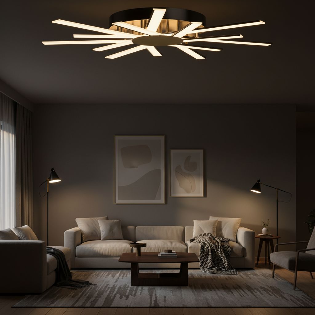 AURASTAR-Modern Flush Mount LED Ceiling Light-ZENDUCE