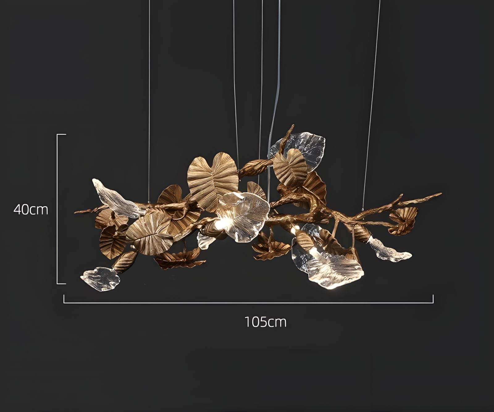 AUTUM-Nature Inspired Leaf Pendant Chandelier-ZENDUCE