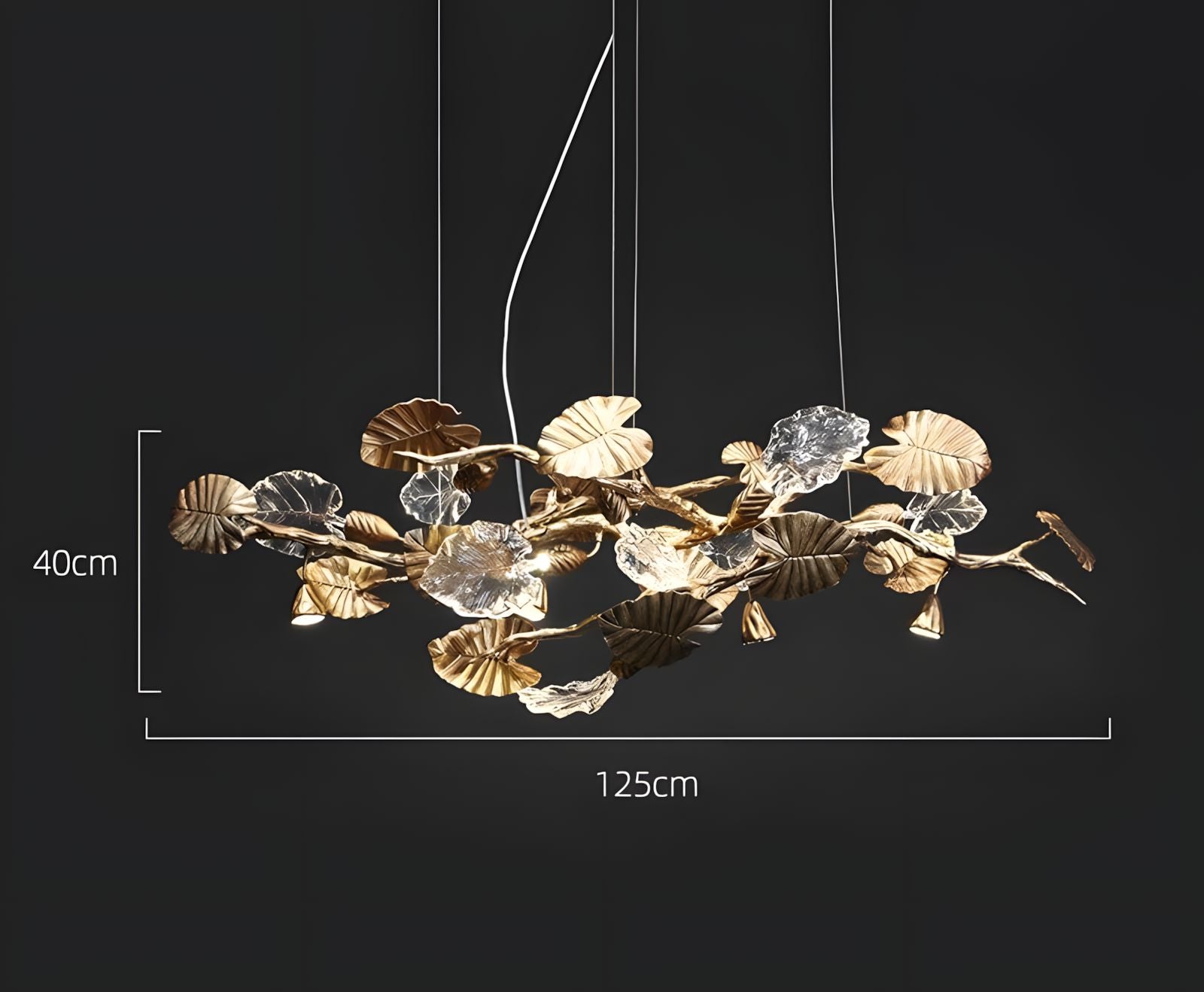 AUTUM-Nature Inspired Leaf Pendant Chandelier-ZENDUCE