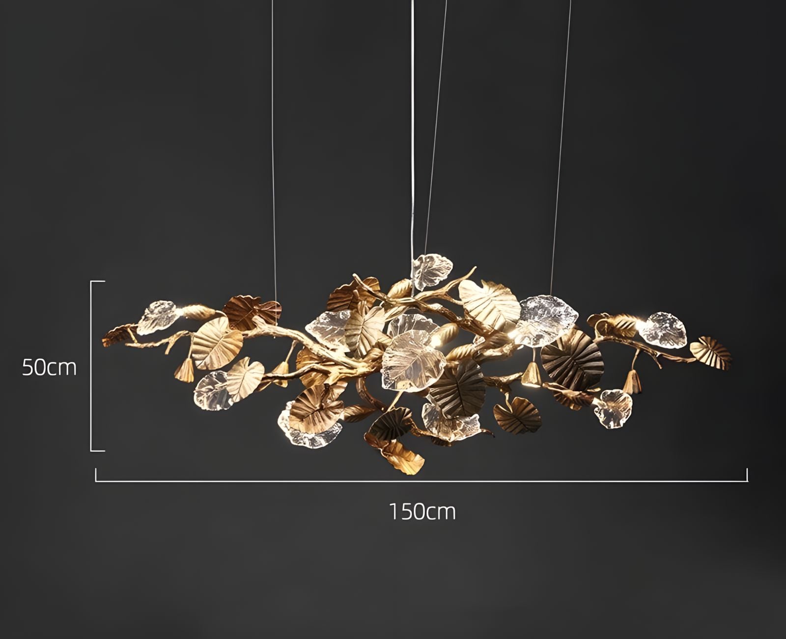AUTUM-Nature Inspired Leaf Pendant Chandelier-ZENDUCE