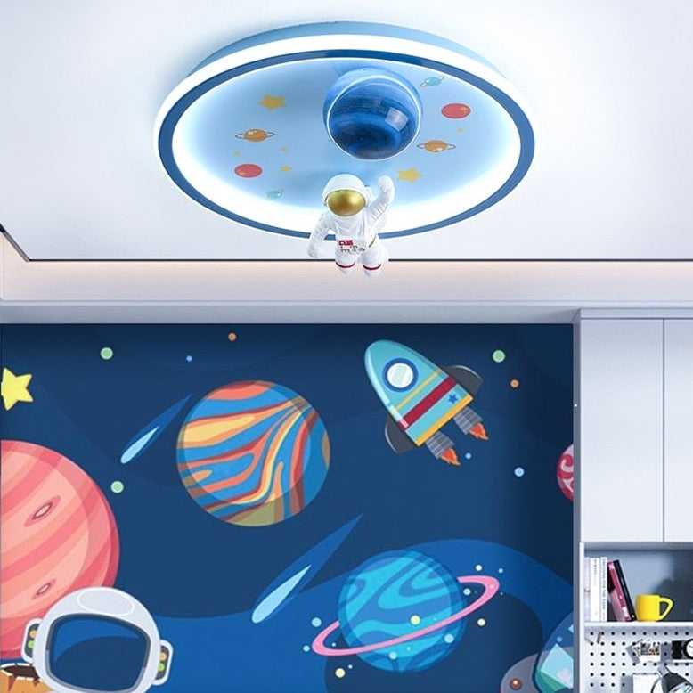 Astronaut Ceiling Light - Kids Room Space Ceiling Light - ZENDUCE - Changeable