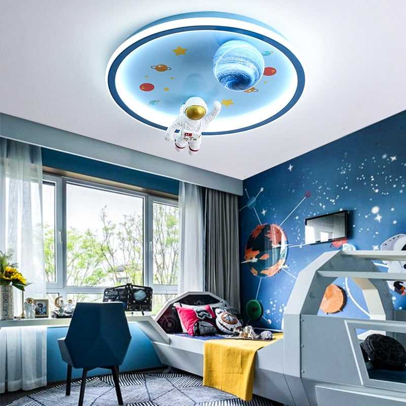 Astronaut Ceiling Light - Kids Room Space Ceiling Light - ZENDUCE - Changeable