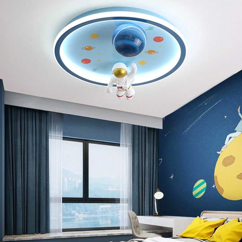 Astronaut Ceiling Light - Kids Room Space Ceiling Light - ZENDUCE - Changeable