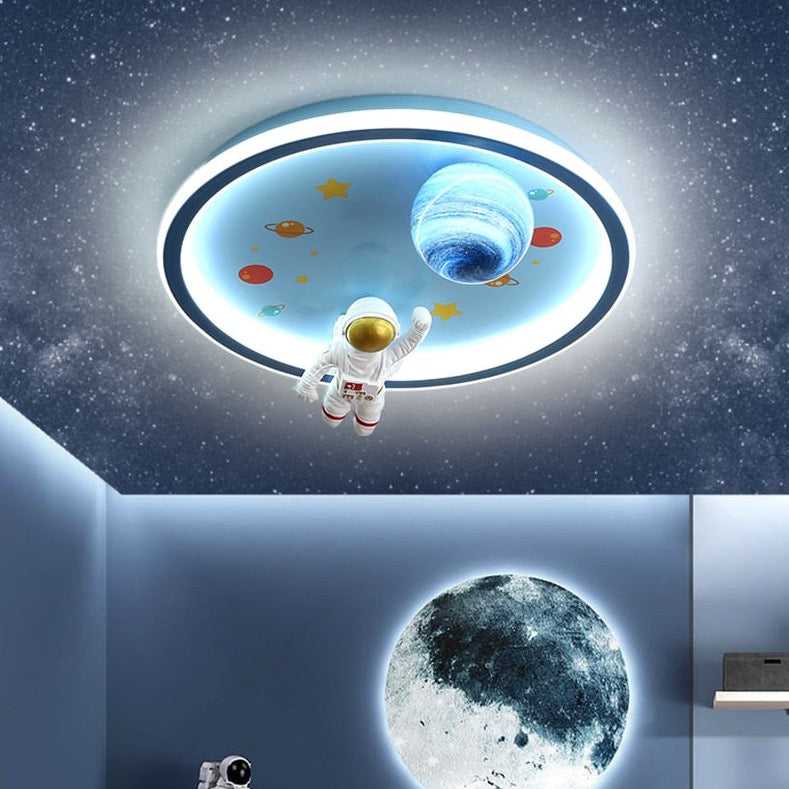Astronaut Ceiling Light - Kids Room Space Ceiling Light - ZENDUCE - Changeable